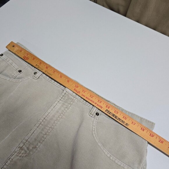 Levi’s 559 Pants Men 38x30 (Fits 37x28) Gray Corduroy Relaxed Straight Y2K Basic - Picture 10 of 14